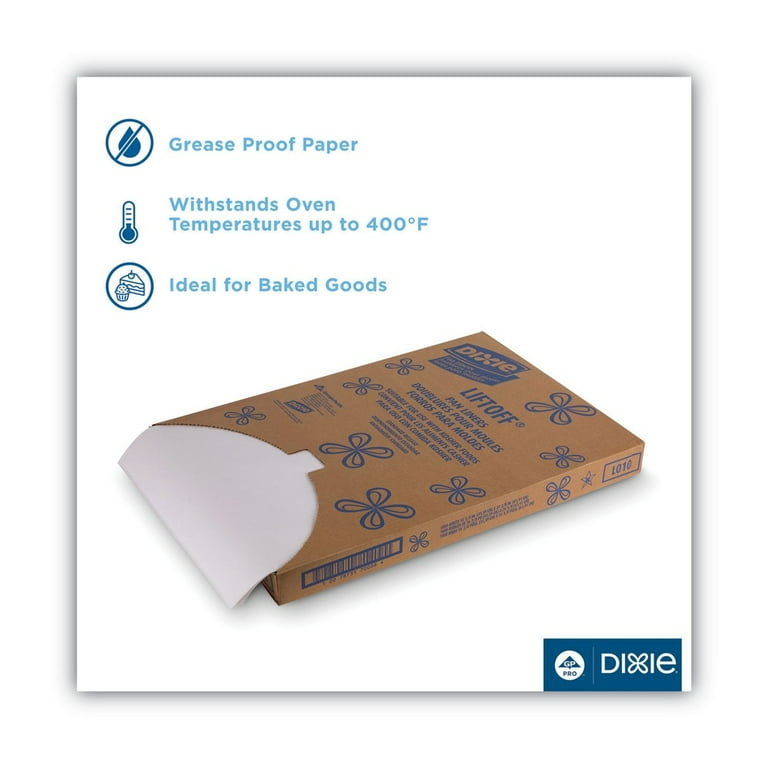 Greaseproof Liftoff Pan Liners, 16.38 x 24.38, White, 1,000 Sheets/Carton Greaseproof Liftoff Pan Liners, 16.38 x 24.38, White, 1,000 Sheets/Carton