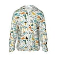 thumbnail image 2 of Lsque Cartoon Dinosaur UPF 50+ Lightweight Sun Protection Men's Women's Long Sleeve Shirt, Hoodie Performance -XX-Large, 2 of 9