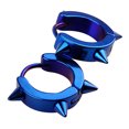 thumbnail image 1 of UDIYO Unisex Titanium Steel Punk Rivet Ear Studs Spike Hoop Huggie Piercing Earrings, 1 of 6