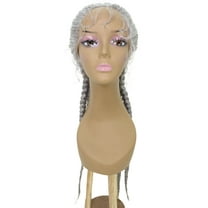 LUXLUXE Alexus Braided Braided 31 in Long 360° Hand Tied Lace Braid Braided Wig, Beauty Heat Resistant Fiber,