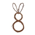 thumbnail image 1 of 23.6" Easter Bunny Wreath,Easter DIY Wreath Rabbit Rattan Circle,Foldable Rattan Rabbit Pendant,Rattan Bunny Wall Hanging Ornament,Easter Decoration, 1 of 7