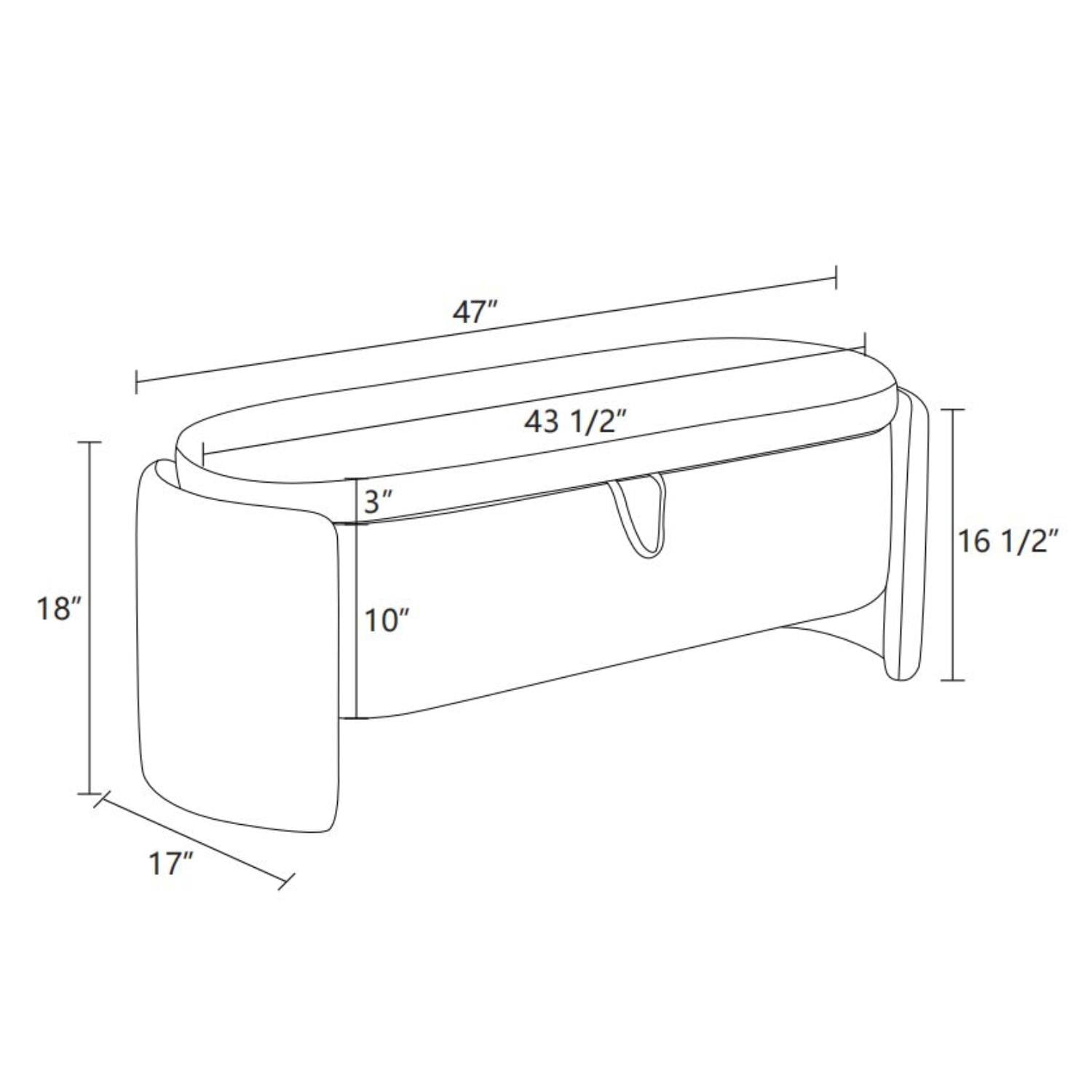 Storage Bench Modern Upholstered Ottoman Bench Window Entryway Bench for Bedroom, Living Room, Light Grey