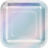 Iridescent Foil Dessert Plates
