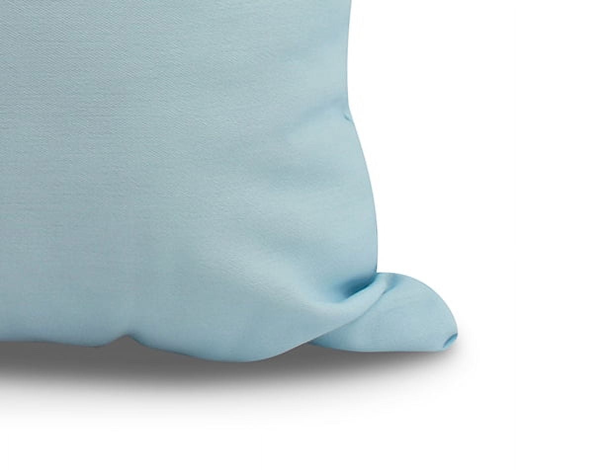 Simply Daisy, 18 x 18 inch, Margarita Plain Geometric Print Pillow, Pale Blue