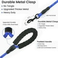 thumbnail image 2 of Heavy Duty Rope Dog Leash, 5 FT Nylon Pet Leash, Soft Padded Handle Thick Lead Leash for Large Medium Dogs Small Puppy Dark Blue, 2 of 7