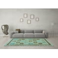 thumbnail image 3 of Ahgly Company Indoor Rectangle Oriental Light Blue Modern Area Rugs, 2' x 3', 3 of 4