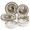 Deer-Service for 4(12pcs), variant on 12dinnerware Set For 4 - Bear Dinner Plates