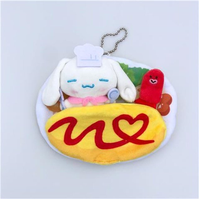 LLavero de juguete de peluche de tigre pequeño Sanrio japonés, colgante de muñeca de peluche, monstruo de pez, Kuromi Melody Cinnamoroll, regalo de Navidad