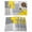 Yellow Grey, variant on Placemats Set of 4, Red Grey Woven Placemat, Linen Place Mats for Kitchen/Dining Tables, Abstract Geometric Color Block Oil Painting Washable Table Mats for Party