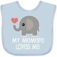 thumbnail image 3 of Inktastic Memere Grandma Loves Me Boys or Girls Baby Bib, 3 of 4