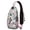 Black, variant on Winter Animal Lover Gift Sling Backpack – Water-resistant Fabric, Ergonomic Fit, Anti-theft Pocket – Adorable Penguin Snowflake Print