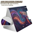 thumbnail image 5 of A4 Double Clip File Folder 18.9x12.6in Clipboards Foldable Binder Holds 80 Sheets Project Folder for Office, Home Vibrant Colors Dragon, 5 of 9