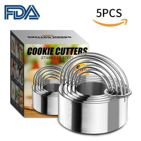 

Biscuit Cutter Set Professional Baking Dough Tool Round Cookies Cutter With Handle