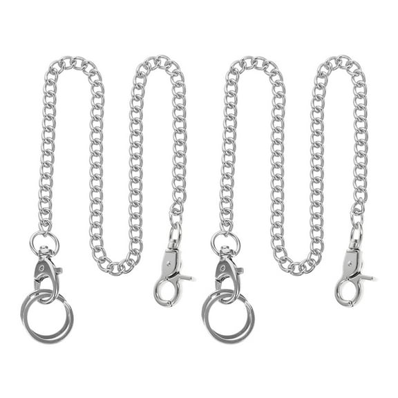 Mersess 2-Pack Pants Chains for Jeans, Wear-Resistant Pocket Watch Chains, Stylish and Portable Accessory