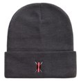 thumbnail image 5 of Red Raft Sign Embroidered 12 inch Acrylic Cuffed Long Beanie - Charcoal OSFM, 5 of 5
