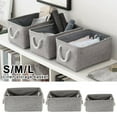 thumbnail image 2 of Willstar S Storage Bin Basket Box Linen Fabric Organizer Drawer Container Household for Toy Clothes Sundries Storage, 2 of 10