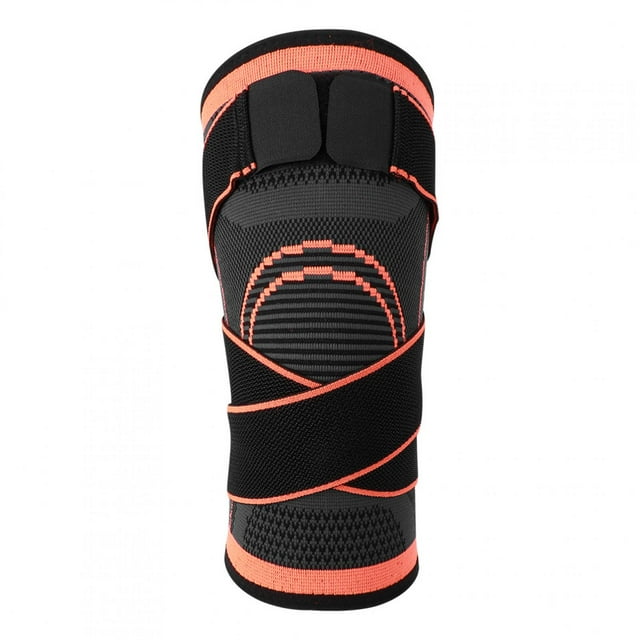 Rodillera Deportiva YLSHRF Compresión Soporte Elástico Suave Negro Naranja Talla S M L