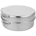 thumbnail image 2 of 1 Set of Camping Pot Pan Set Stainless Steel Camping Cookware Camping Cooking Utensils, 2 of 9