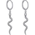 thumbnail image 1 of Pendientes de serpiente de aleación Pendientes de animales de estilo punk para mujeres Hombres Mujeres JFHHH pequeña, 1 of 1