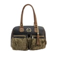 thumbnail image 1 of Bolsa Para Dama Negro Peluche Cognac Sintético Y Textil Charlotte Nueva Imagen Nueva Imagen Bolsa, 1 of 4