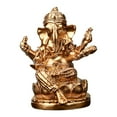 thumbnail image 3 of Lord Ganesha Estatua Ornamentada de Resina Figura Meditativa Esculpida a Mano Escultura Budista Portátil Artículo de Colección Vintage Adecuada para R Oro 47 x 42 x 6 cm, 3 of 8