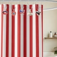 thumbnail image 3 of 12Pcs Patriotic Shower Curtain Hooks, 4th of July Independence Day Acrylic Curtain Hangers,  Decorative Flag Pattern Hooks for Bathroom Bedroom Living Room Home Decoration, 3 of 6