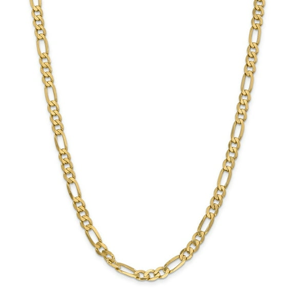 14k 6.25mm Flat Figaro Chain