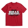 thumbnail image 2 of Unisex Bleacher Report x Mitchell & Ness Red Chicago Bulls World Tour T-Shirt, 2 of 3