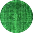 thumbnail image 1 of Ahgly Company Indoor Round Oriental Green Industrial Area Rugs, 4' Round, 1 of 4