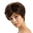 thumbnail image 4 of 24cm(9.45 inch) Short Brown for Women Girls, Pixie Cut With Side, 4 of 8