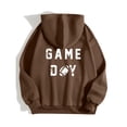 thumbnail image 4 of WEAIXIMIUNG Sweatshirts à Col Rond pour Femmes Designs Mignons Femmes Décontracté Manches Longues Léger Hoodie Sweatshirts Imprimé Graphique Lettre Pull Football Sweatshirts Blouse, 4 of 4