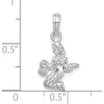 thumbnail image 3 of Sterling Silver Polished 3D Virgo Zodiac Pendant - Jbsp, 3 of 5