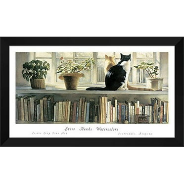 FrameToWall - Steve Hanks Framed Art Print 44x27 "Bookends"