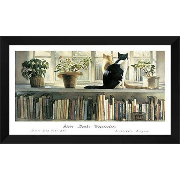 FrameToWall - Steve Hanks Framed Art Print 44x27 "Bookends"