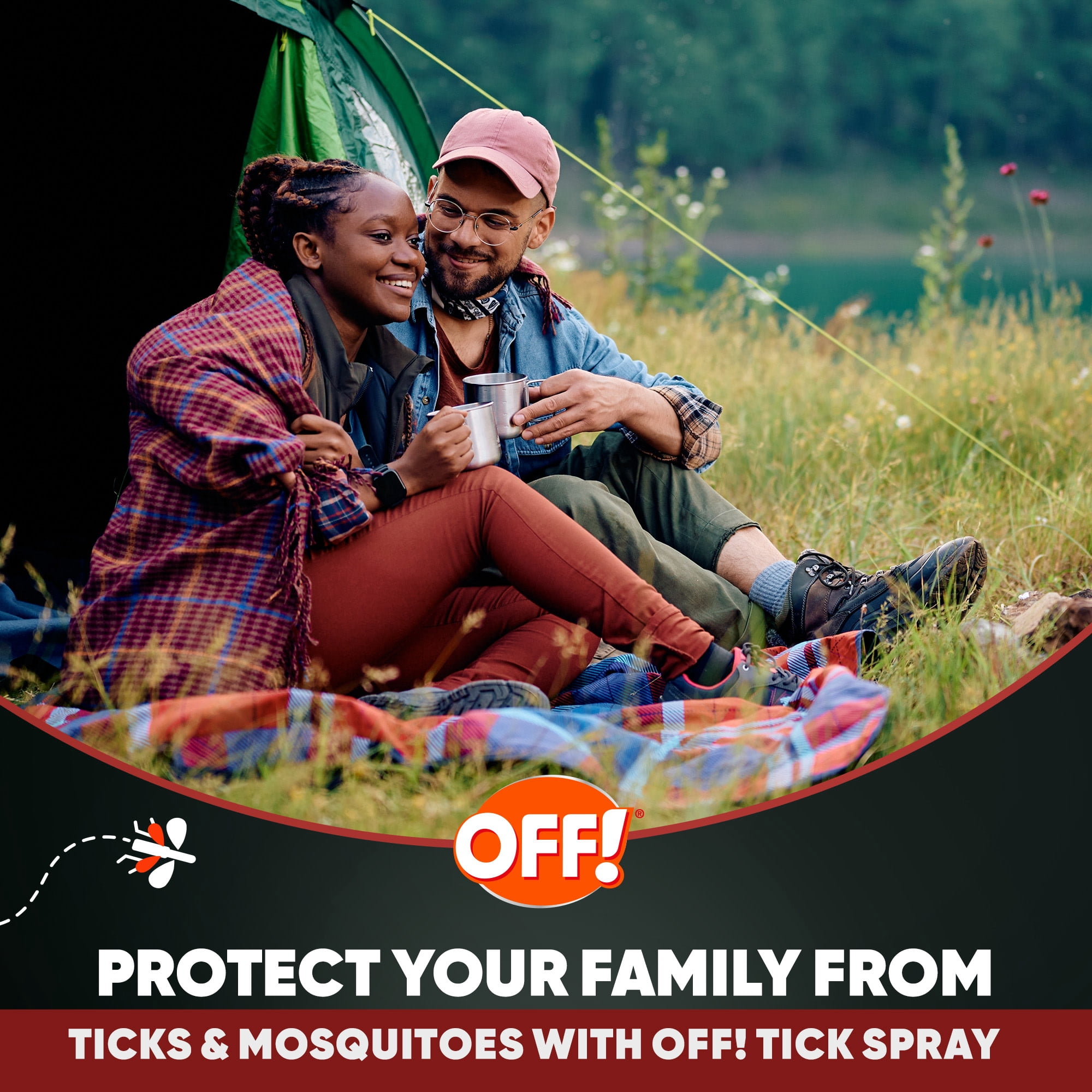 OFF! Sportsmen Long Lasting Protection Ticks 25% Deet Insect Repellent IV Aerosol, 6 oz