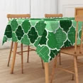 thumbnail image 3 of Nanqianyi Green Art Geometric Tablecloth,Waterproof Stain Resistant Rectangle Table Cover for Dining Kitchen,60x102 Inch, 3 of 6