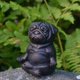 thumbnail image 2 of Estatua de Perro de Meditación, Estatua de Bulldog Francés de Yoga, Escultura de Pug de Resina Realista, Decoración del Hogar, Regalo para los Amantes de los Pug A, 2 of 5