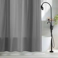 thumbnail image 2 of Ombre Gray Fabric Shower Curtain Gradient Color Washable Shower Curtains for Bathroom, Waterproof Bath Curtain with Hooks Home Decor 72x72in, 2 of 8