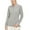 Grey white, variant on Women's Quick Dry Polo Shirt Long Sleeve Golf Shirt Stretch UV Protection Sports Tennis T-Shirt Size S