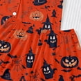 thumbnail image 5 of Girls Suit Printed Short Sleeve Cute Trendy Daily Halloween for Girls Sport Soft Kids Lovely Shorts Set, 5 of 5