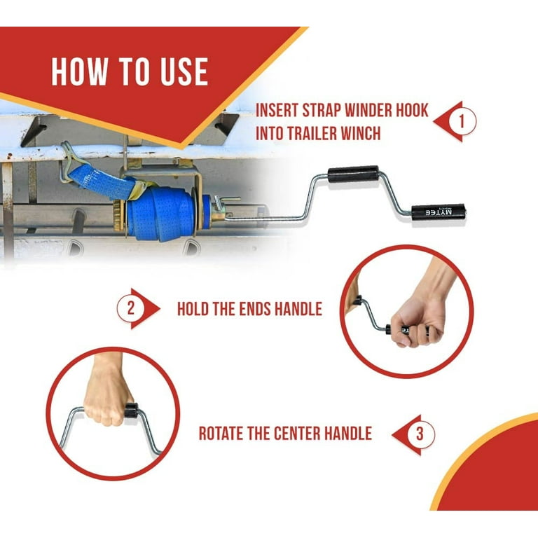Enrouleur Manuel Portable Pour Sangles De Camion Plateau (flatbed Truck)