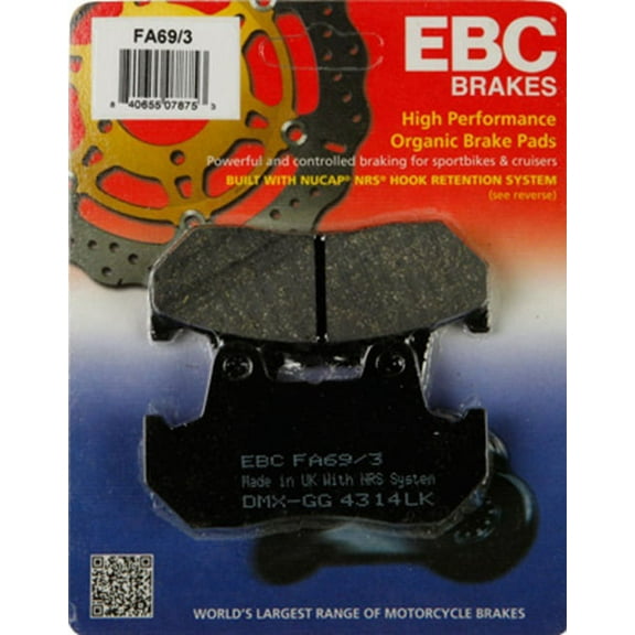 EBC Organic FA Series Brake Pad - Rear for Honda Magna V65 1100 1983-1986