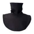 thumbnail image 4 of Calentador de cuello, protector de pecho, ligero, resistente al viento, desmontable, bufanda térmica, cuello falso para deportes y desplazamientos negro, 4 of 8