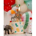 thumbnail image 7 of Giraffe birthday candle (7 candle), number 7 birthday candle, themed party decorations, birthday cake decorations, 7 of 7