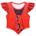 thumbnail image 6 of Rise of Red Cosplay Costume, Pink Princess Dress Halloween Costumes, Ruffle Sleeve Dress Pink Outfit, Movie Figure Halloween Cosplay, 120, 6 of 8