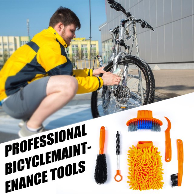 de limpieza de bicicletas para motocicleta, cepillo para cadena de bicicleta , limpiador de neumáticos para rueda, rueda dentada, esquina de ci Soledad Cepillo de limpieza de bicicletas