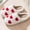 Red, variant on Willtoo Cute Heart Slippers for Women Soft Plush Comfy Warm Slip-On Rose Heart Love Couple Slippers fo Women Indoor Fluffy House Slippers for Women and Men Non-slip Fuzzy Flat Slides Beige 6.5-7