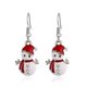 thumbnail image 1 of Collar de Papá Noel Pendientes colgantes de copo de nieve Linda decoración navideña $ Pendientes de la serie navideña $ Personalidad Temperamento de moda Lindos pendientes navideños, 1 of 4
