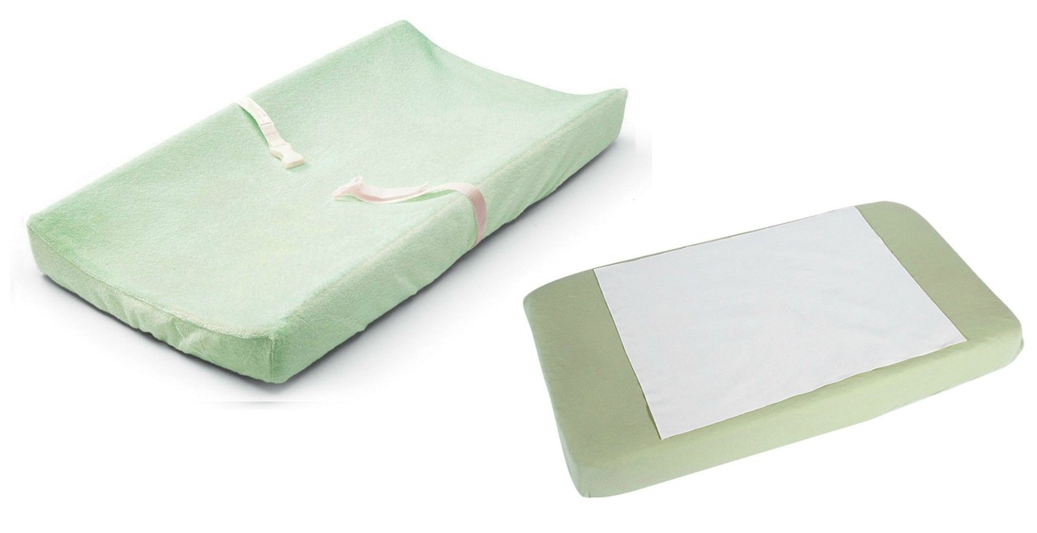 Summer Infant Ultra Plush Change Pad Cover with Waterproof Pad, Sage