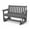 Gray, variant on SERWALL Outdoor Glider Bench 2 Person, HDPE Material Weather-Resistant Rocking Chair Swings for Patio Porch Garden, Black